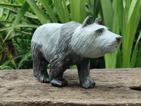 Hand Made Wonderstone Panda Carving x 1 From Zimbabwe