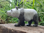 Hand Made Wonderstone Panda Carving x 1 From Zimbabwe