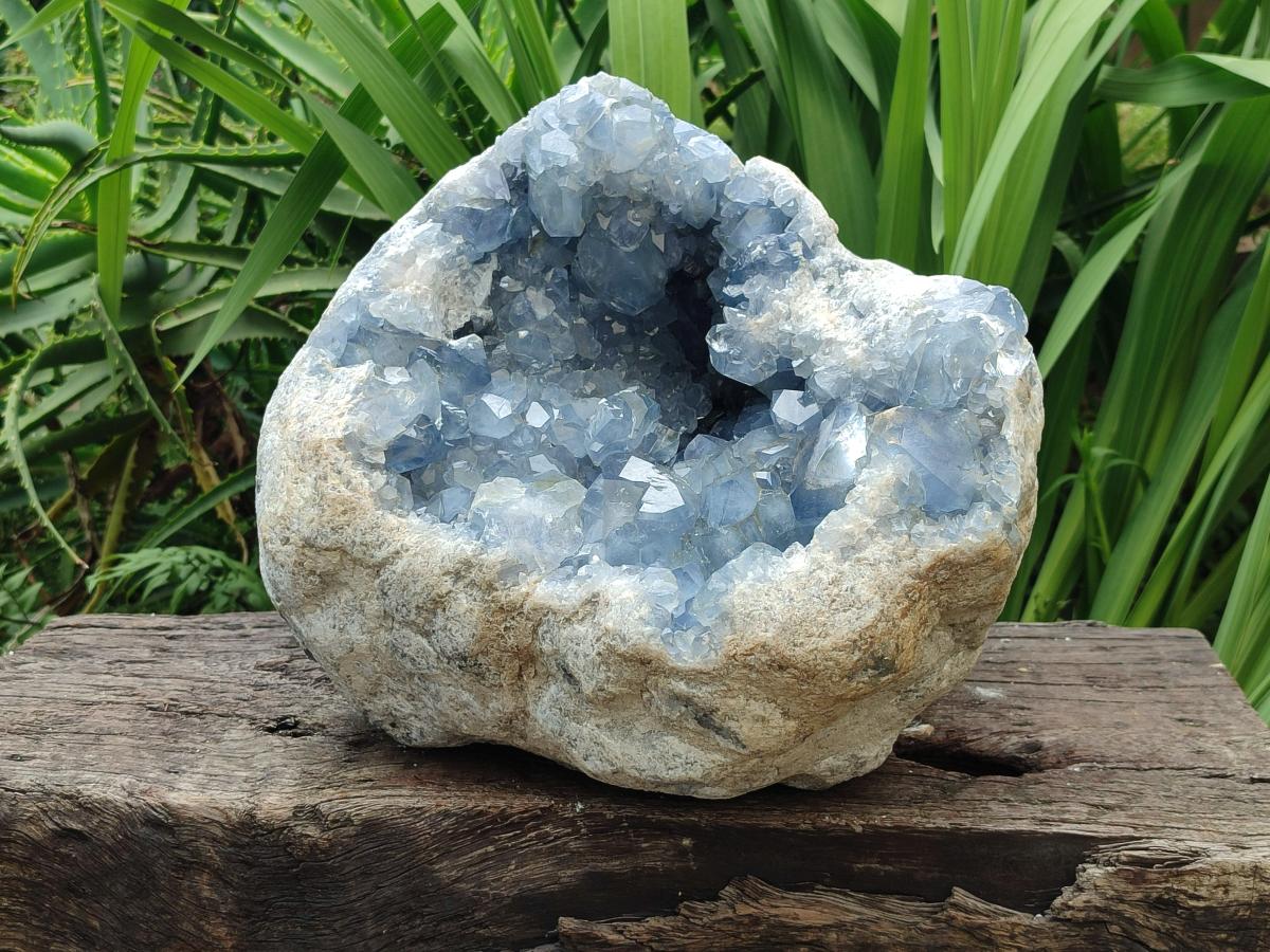 Natural XL Blue Celestite Geode Specimen x 1 From Sakoany, Madagascar
