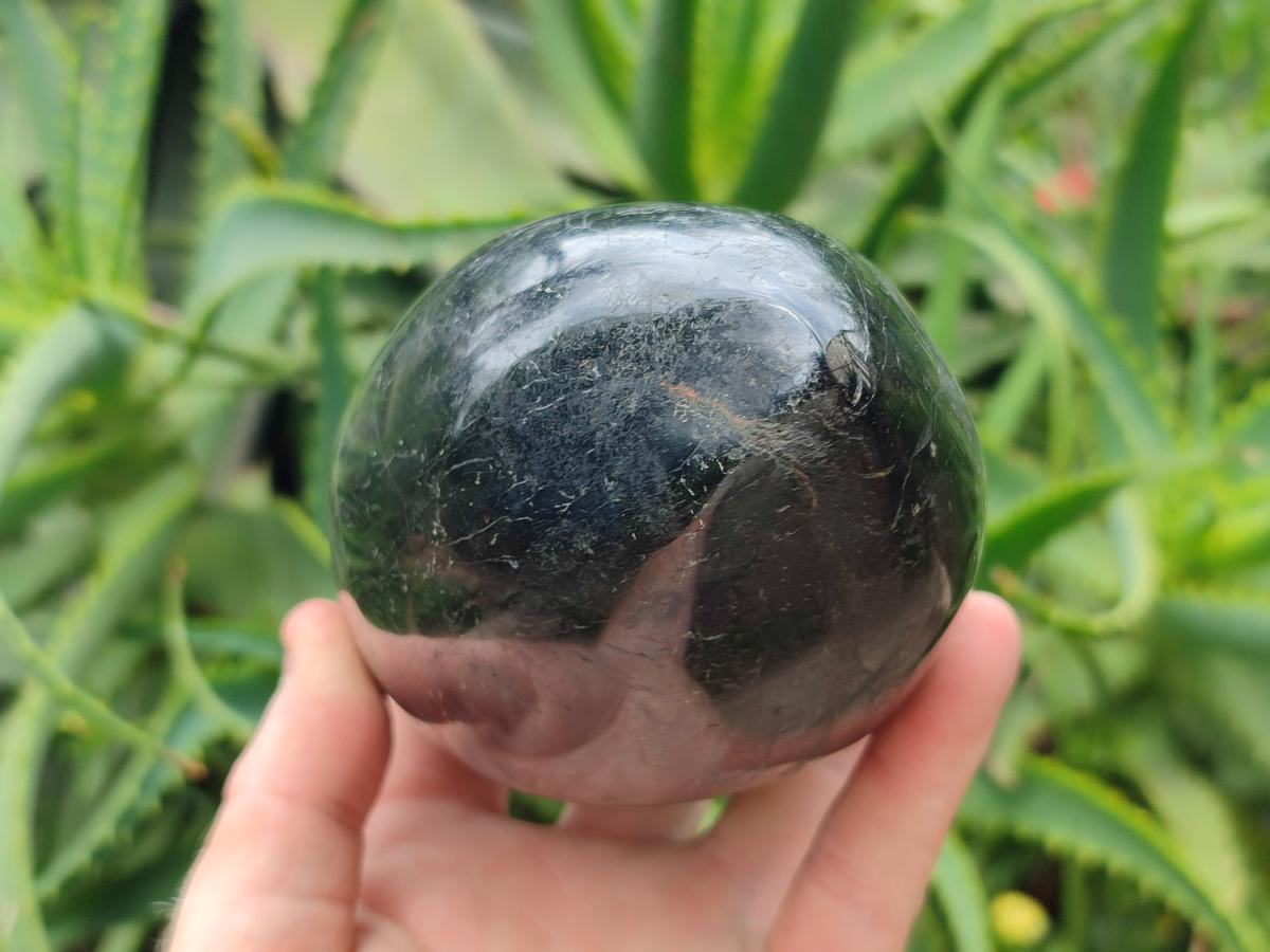 Polished Black Tourmaline Standing Free Form x 1 From Madagascar