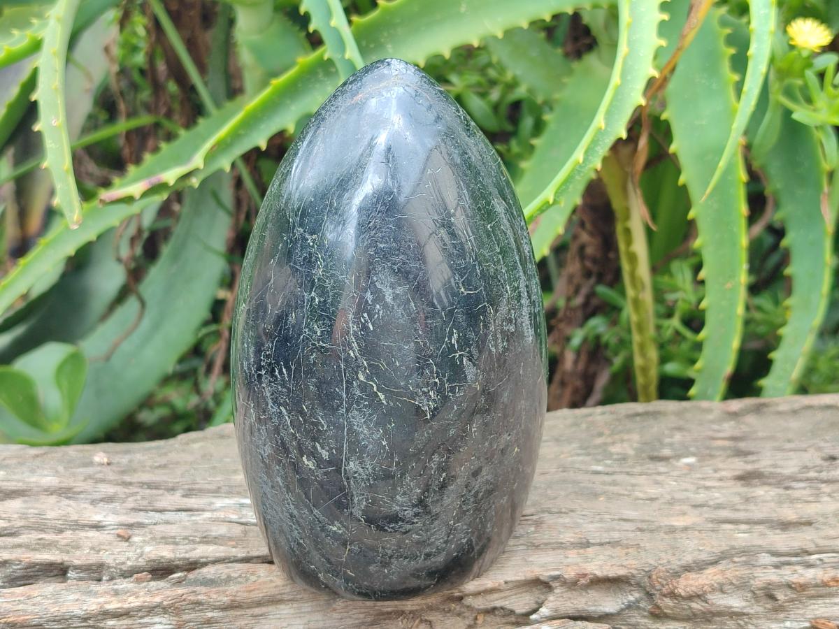 Polished Black Tourmaline Standing Free Form x 1 From Madagascar