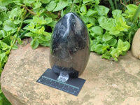 Polished Black Tourmaline Standing Free Form x 1 From Madagascar