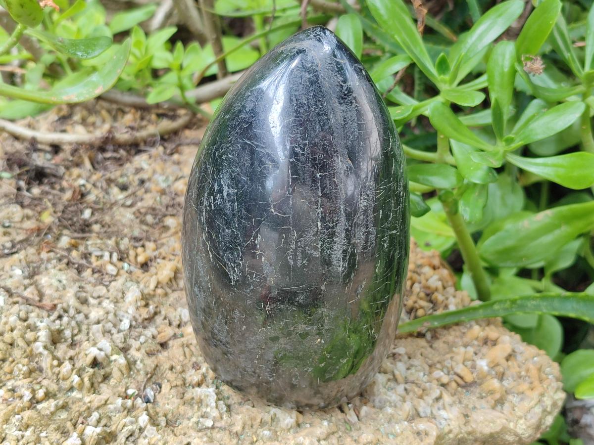 Polished Black Tourmaline Standing Free Form x 1 From Madagascar