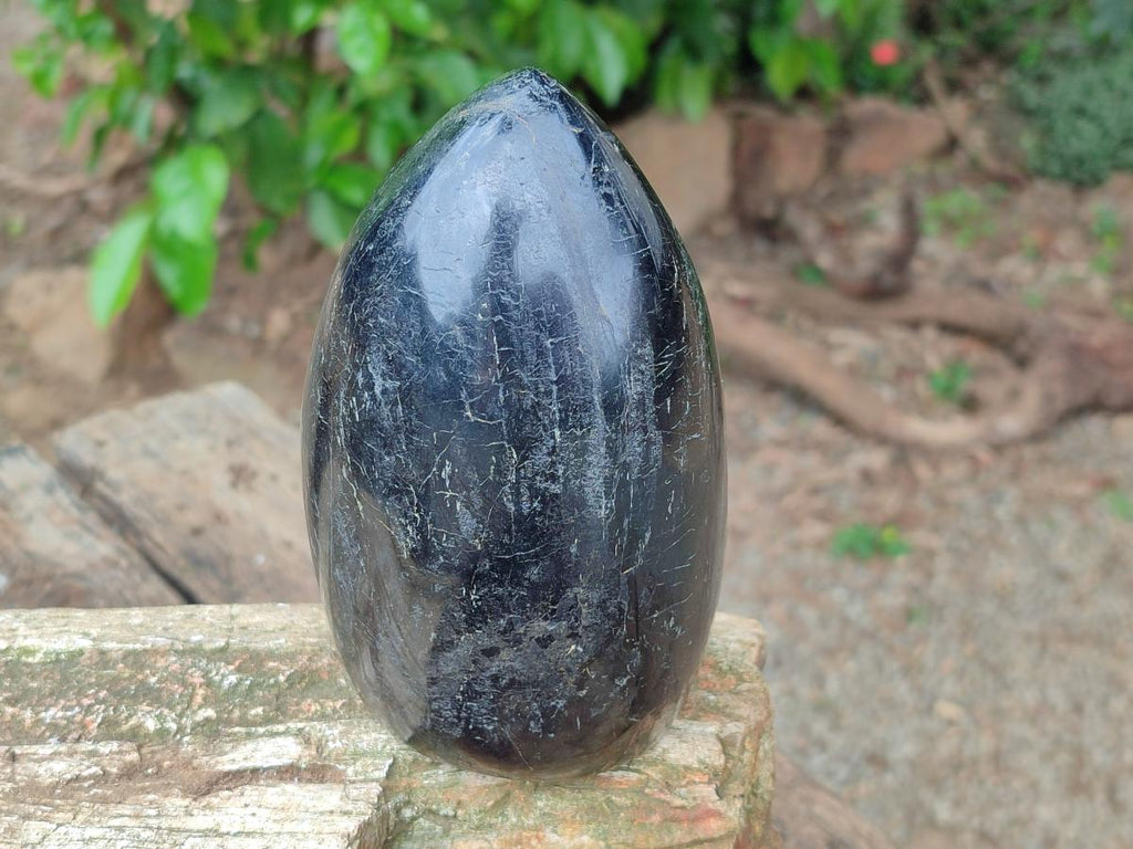 Polished Black Tourmaline Standing Free Form x 1 From Madagascar