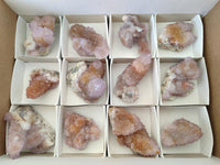 Natural Amethyst and Ametrine Spirit Quartz Clusters x 12 From Boekenhouthoek, South Africa