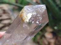 Polished Smokey Window and Citrine Quartz Crystals x 4 From Madagascar