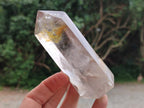 Polished Smokey Window and Citrine Quartz Crystals x 4 From Madagascar