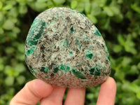 Polished Emerald Mica 'Mutokolite' Standing Free Forms x 6 From Mutoko, Zimbabwe