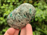 Polished Emerald Mica 'Mutokolite' Standing Free Forms x 6 From Mutoko, Zimbabwe