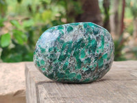 Polished Emerald Mica 'Mutokolite' Standing Free Forms x 6 From Mutoko, Zimbabwe