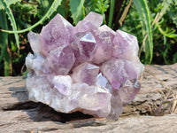 Natural Jacaranda Amethyst Crystal Clusters x 2 From Mumbwa, Zambia