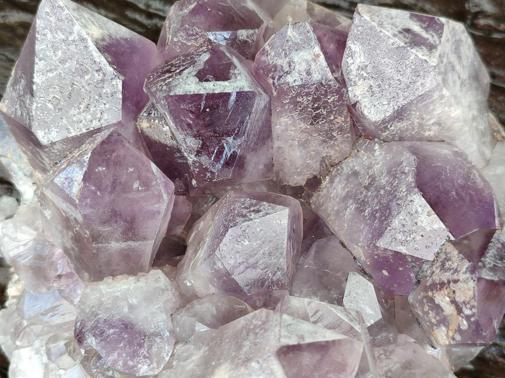 Natural Jacaranda Amethyst Crystal Clusters x 2 From Mumbwa, Zambia - Toprock Gemstones and Minerals 
