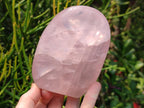 Polished Rose Quartz Standing Free Forms x 2 From Madagascar