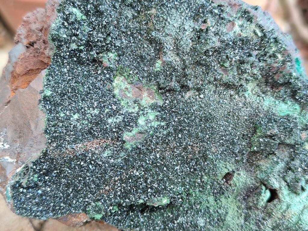 Natural Libethenite Crystals On Dolomite Matrix Specimens x 2 From Shituru, Congo