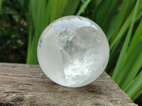 Polished Clear and Smoky Quartz Crystal Balls x 3 From Madagascar