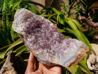 Natural Amethyst Agate Geode Plates x 2 From Zululand, South Africa
