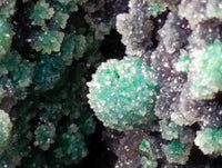 Natural Drusy Quartz Coated Ball Malachite On Dolomite Specimen x 1 From Mindingi Mine, Kambove, Congo