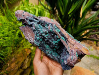 Natural Drusy Quartz Coated Ball Malachite On Dolomite Specimen x 1 From Mindingi Mine, Kambove, Congo