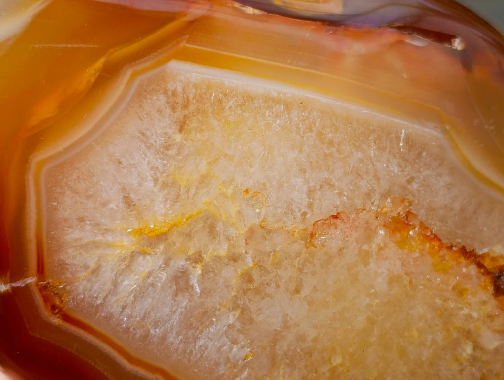 Polished Flower Agate Standing Free Forms x 2 From Antsahalova, Madagascar