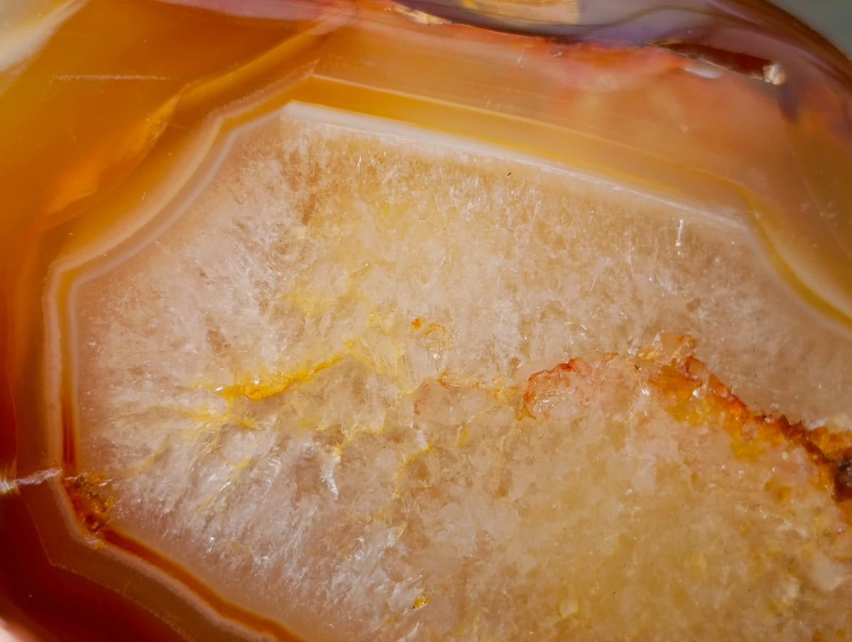 Polished Flower Agate Standing Free Forms x 2 From Antsahalova, Madagascar