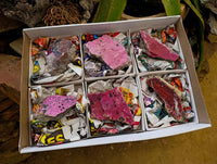 Natural Salrose Cobaltion Dolomite with Malachite and Kaolinite Specimens x 6 From Kakanda, Congo