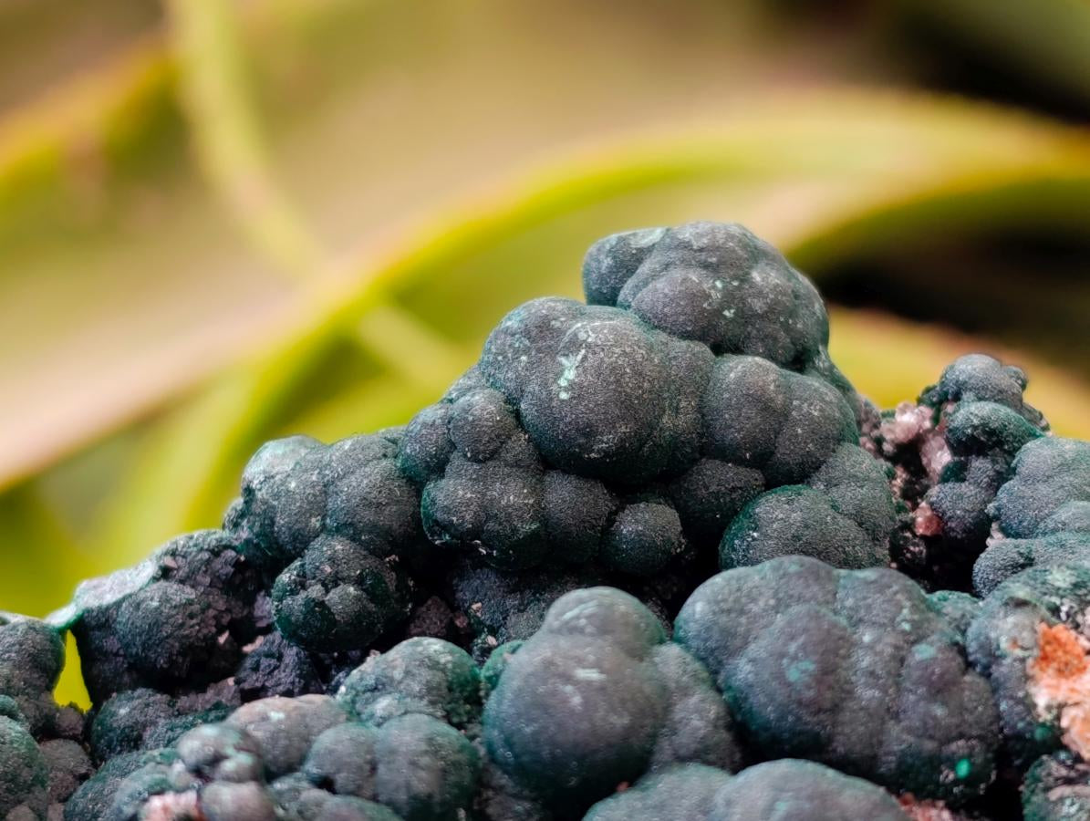 Natural Crystalline Ball Malachite and Quartz on Dolomite Specimen x 1 From Mindingi Mine, Kambove, Congo