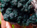 Natural Crystalline Ball Malachite and Quartz on Dolomite Specimen x 1 From Mindingi Mine, Kambove, Congo