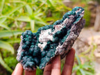Natural Crystalline Ball Malachite and Quartz on Dolomite Specimen x 1 From Mindingi Mine, Kambove, Congo