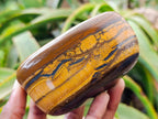 Polished Jumbo Golden Tigers Eye with Banded Iron Stone Free Forms x 4 From Prieska, South Africa