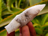 Natural Drusy Quartz Coated Spearhead Calcite Specimens x 35 From Albert's Mountain, Lesotho