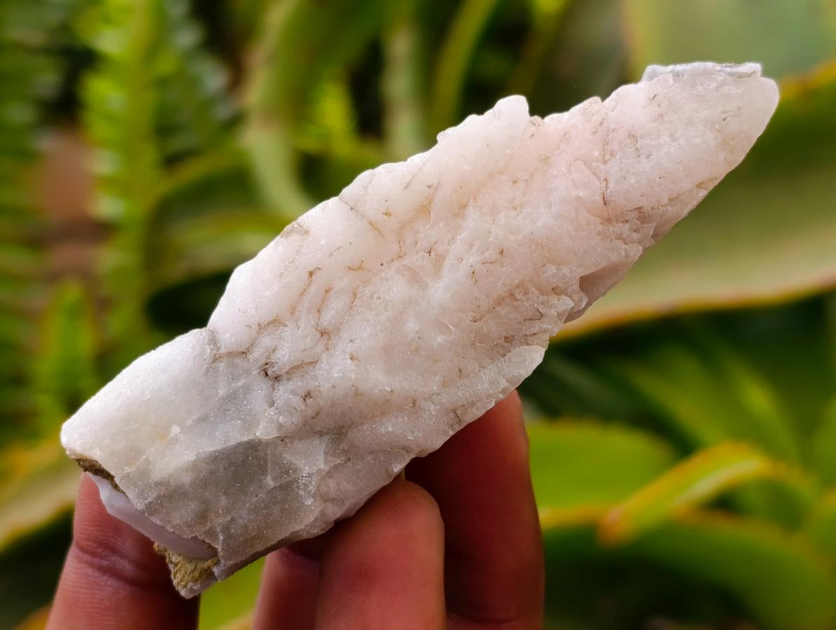 Natural Drusy Quartz Coated Spearhead Calcite Specimens x 35 From Albert's Mountain, Lesotho