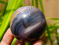Polished Red Shashe River Banded Agate Spheres x 6 From Shashe River, Zimbabwe