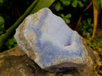 Natural Blue Lace Agate Geode Specimens x 2 From Nsanje, Malawi - Toprock Gemstones and Minerals 