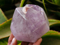 Polished Smokey Amethyst Window Crystals x 3 From Akansobe, Madagascar