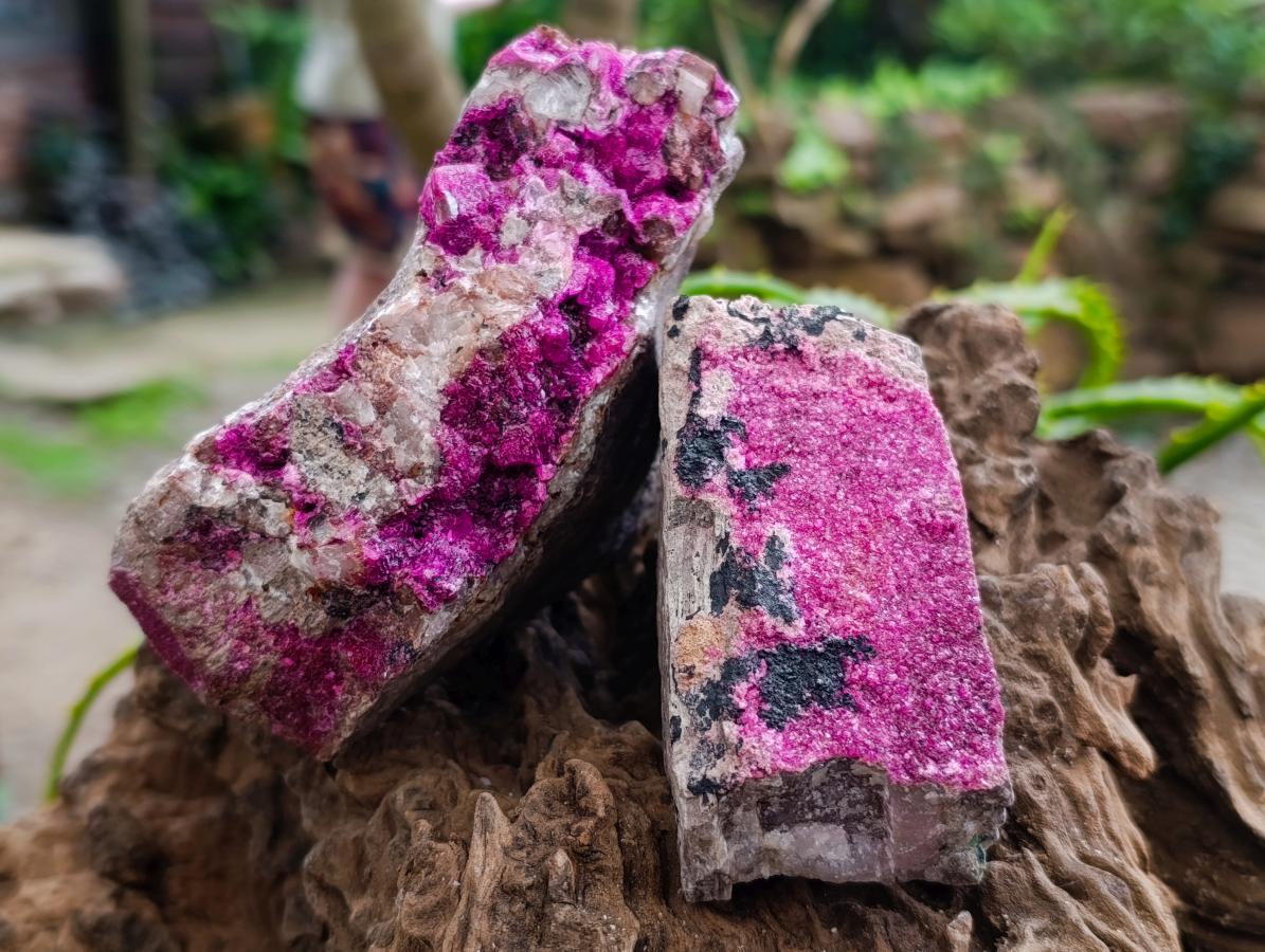 Natural Salrose Cobaltion Dolomite Specimens x 6 From Kakanda, Congo