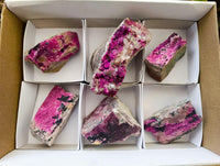Natural Salrose Cobaltion Dolomite Specimens x 6 From Kakanda, Congo