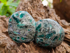 Polished Emerald Mica 'Mutokolite' Free Forms x 12 From Mutoko, Zimbabwe