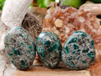 Polished Emerald Mica 'Mutokolite' Free Forms x 12 From Mutoko, Zimbabwe