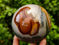 Polished Polychrome Jasper Spheres x 2 From NW Coast, Madagascar