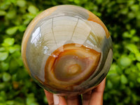 Polished Polychrome Jasper Spheres x 2 From NW Coast, Madagascar