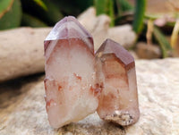 Natural Red Hematoid Quartz Crystals x 12 From Karoi, Zimbabwe