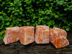 Natural Sunset Orange Calcite Specimens x 12 From Spitzkop, Namibia