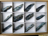 Natural Kyanite Crystals x 12 From Karoi, Zimbabwe