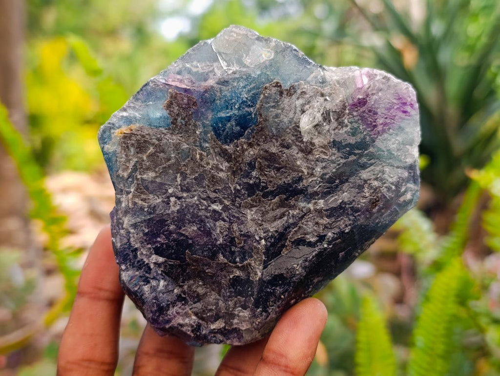 Natural Watermelon Fluorite Cobbed Specimens x 5 From Uis, Namibia