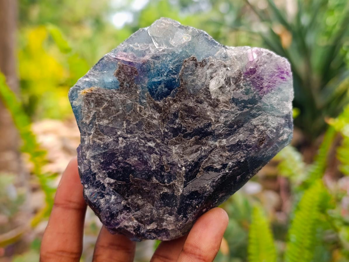 Natural Watermelon Fluorite Cobbed Specimens x 5 From Uis, Namibia