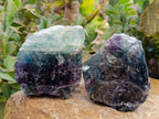 Natural Watermelon Fluorite Cobbed Specimens x 5 From Uis, Namibia