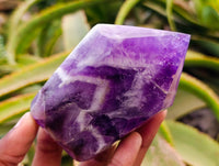 Polished Chevron Amethyst Crystals x 6 From Zambia