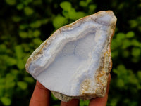 Natural Blue Lace Agate Geode Specimens x 12 From Nsanje, Malawi