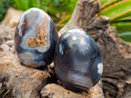Polished Red Shashe River Agate Eggs x 12 From Shashe River, Zimbabwe