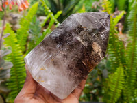 Polished Smokey Window Quartz Crystal x 1 From Madagascar